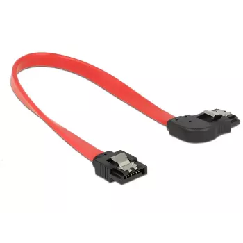 SATA kabelis DeLOCK 83967 0,2 m SATA 7-pin Melns Sarkans