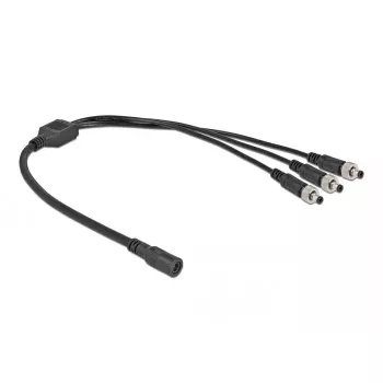 Sadalītāja kabelis DC Delock 86572 5.5 x 2.1 mm 1 x sievišķais uz 3 x vīrišķais