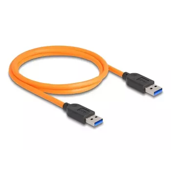 DeLOCK USB kabelis USB Type-A vīrietis uz USB Type-A vīrietis 1m 5 Gbps oranžs