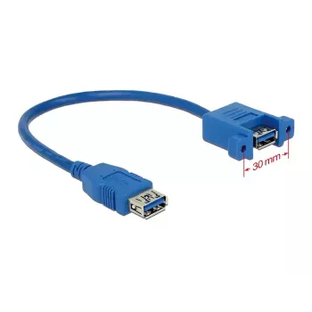 USB kabelis DeLOCK 0.25m 2xUSB 3.0-A