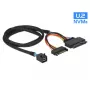 DeLOCK 0,75m kabelis SFF-8643/U.2 SFF-8639+SATA