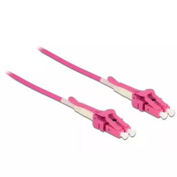 Šķiedru optikas kabelis DeLOCK 85135 5m LC Rozā