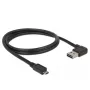 USB kabelis DeLOCK 85165 USB 2.0 1m USB A Micro-USB B Melns