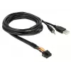 USB kabelis DeLOCK 85718 1,5m USB A Melns