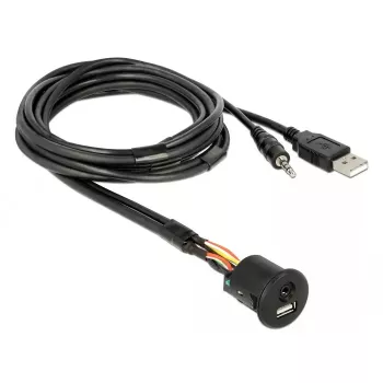 USB kabelis DeLOCK 85718 1,5m USB A Melns
