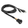 USB kabelis DeLOCK 85718 1,5m USB A Melns