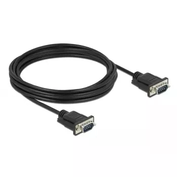 RS-232 seriālais kabelis DeLOCK 86618 Melns 4 m