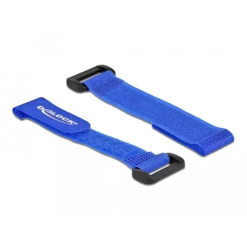 Delock 19527 Velcro kabeļu saites, 150 mm, 5 gab., zilas