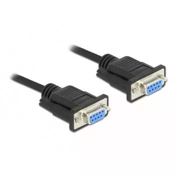 Seriālais kabelis DeLOCK 87785 Melns 2m DB-9