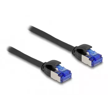 Tīkla kabelis DeLOCK RJ45 Cat.6A S/FTP Slim 2m Melns