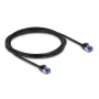 Tīkla kabelis DeLOCK RJ45 Cat.6A S/FTP Slim 2m Melns