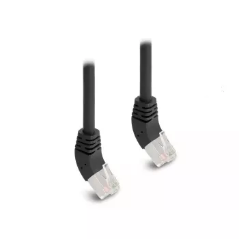 Tīkla kabelis DeLOCK RJ45 Cat.6A S/FTP 45° leņķa 0,25 m melns