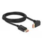 DeLOCK DisplayPort kabelis 87055 2m 8K 60Hz vīrietis-vīrietis 90° uz augšu