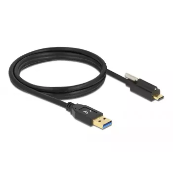 USB kabelis DeLOCK 84028 1.5m USB 3.2 Gen 1 USB A USB C Melns