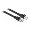 Tīkla kabelis DeLOCK RJ45 Cat.6A F/UTP 3m Melns