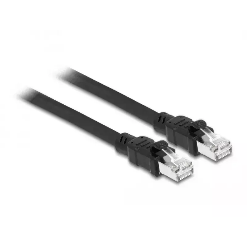 Tīkla kabelis DeLOCK RJ45 Cat.6A F/UTP 3m Melns