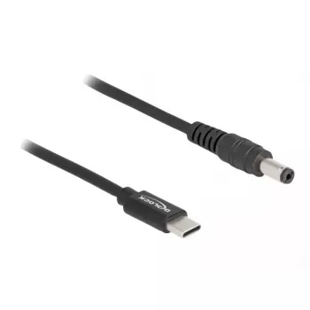 DeLOCK Laptop Charging Cable USB Type-C vīrietis uz 5.5 x 2.1 mm vīrietis 1.5m 20V 3A