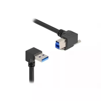USB kabelis DeLOCK 80481 90° Type-A vīriešu uz Type-B vīriešu 1m melns