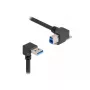 USB kabelis DeLOCK 80481 90° Type-A vīriešu uz Type-B vīriešu 1m melns