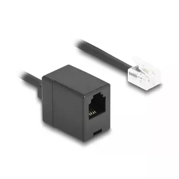 Telefona kabelis DeLOCK 90230 1 m Melns RJ-11 - RJ-11