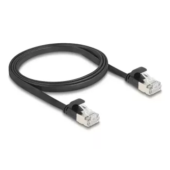 Tīkla kabelis DeLOCK 81163 RJ-45 Cat6a 1 m Melns