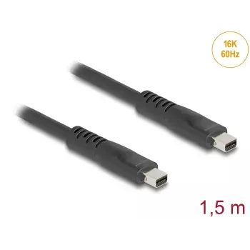 DeLOCK Mini DisplayPort kabelis 1,5 m Melns 81177