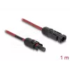 DELOCK 90973 DL4 saules kabelis 6 mm² 1 m sarkans/melns tēviņš-mātīte 1000 V DC