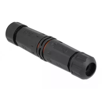 Elektriskais vadu savienotājs DELOCK 86914 taisns 85–260V melns 25×114 mm 1 gab.