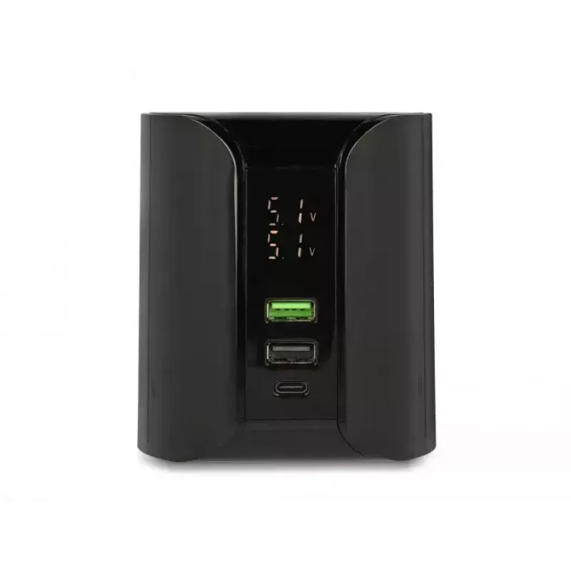 DeLOCK USB un bezvadu lādētājs 1 x USB Type-C PD + 2 x USB Type-A 58 W