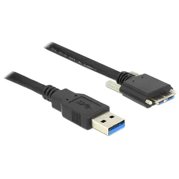 USB kabelis DeLOCK 2m USB 3.0 / USB 3.2 Gen 1 Micro-USB B melns