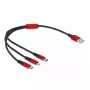 USB lādēšanas kabelis 3 in 1 DeLOCK 86708