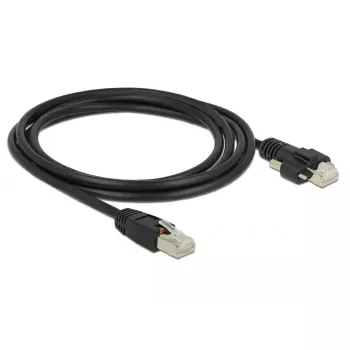 Tīkla kabelis DeLOCK 85668 RJ-45 Cat6 2m Melns
