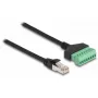 DeLOCK RJ45 kabelis Cat.6 spraudnis uz spaiļu bloku adapteris 1 m 2-daļu