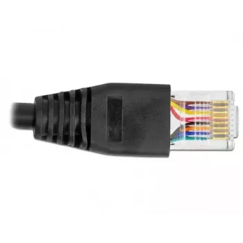 DeLOCK 64158 USB 2.0 Type-A uz RS-232 RJ45 seriālais kabelis 25 cm melns