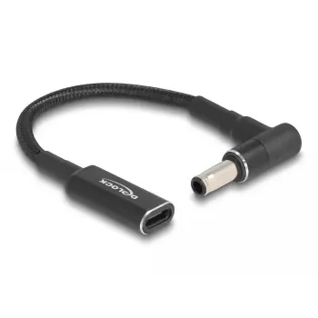 DeLOCK adaptera kabelis USB Type-C ligzda uz Samsung 5.5 x 3.0 mm spraudni 90° leņķī 15 cm