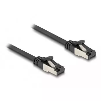 DeLOCK RJ45 plakans tīkla kabelis Cat.8.1 1 m melns