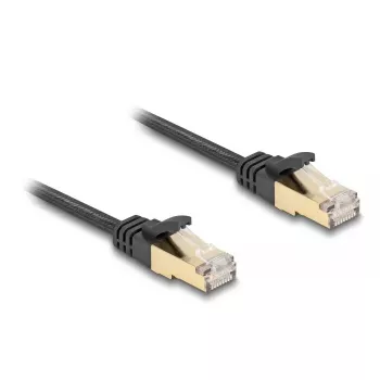 Tīkla kabelis DeLOCK RJ45 Plakans 3m Cat6A Melns