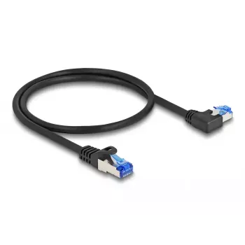 DeLOCK RJ45 tīkla kabelis Cat.6A S/FTP 0,5 m Melns