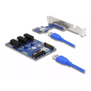 DeLOCK Riser Card PCI Express x1 uz 3 x PCIe x1 50 cm USB kabelis