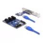 DeLOCK Riser Card PCI Express x1 uz 3 x PCIe x1 50 cm USB kabelis