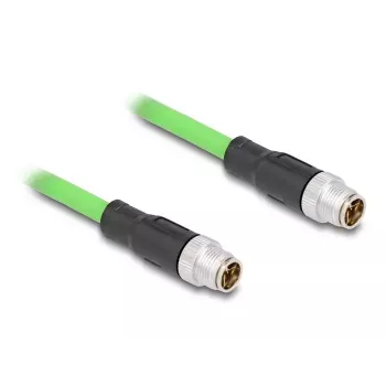 Tīkla kabelis DeLOCK M12 X-kodēts 8 kontaktu vīriešu-vīriešu PUR (TPU) 2 m