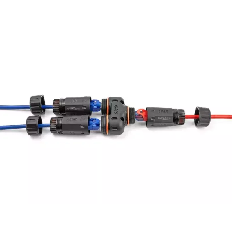 Tīkla kabelis DeLOCK 88143 Y-Adapter RJ45 uz 2 x RJ45 Cat.6 Melns
