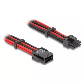 Iekšējais barošanas pagarinātājkabelis DELOCK 80975 — 8-pin uz PCI-E 6+2-pin, 0,3 m
