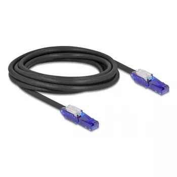 Tīkla kabelis DeLOCK 80928 RJ-45 Cat6 3 m Melns Violeta
