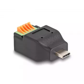 DeLOCK USB Type-C 2.0 vīrišķais uz termināļa bloka adapteris 5 tapas
