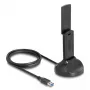 DeLOCK Wi-Fi 6E Divjoslu WLAN USB Adapteris AX3000 1201 Mb/s