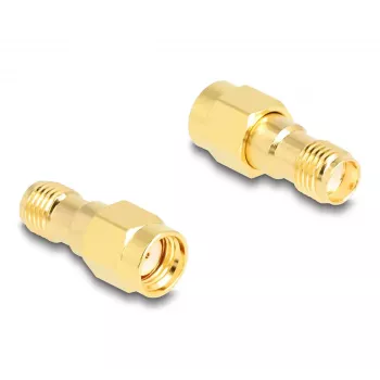 DeLOCK Adapter RP-SMA vīrietis uz SMA sieviete HBI59-1, savienotāja tips SMA, diametrs 8 mm