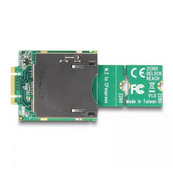 DeLOCK Adapter M.2 Key B+M vīrietis uz CFexpress Slot, M.2, CFexpress B, CF