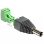 Delock 65422 Pārejas savienotājs no DC 2.1 x 5.5 mm uz spaiļu bloku