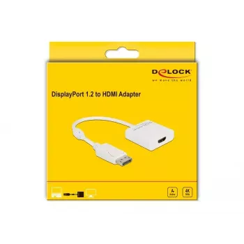 Adapteris DisplayPort 1.2 vīrišķais uz HDMI sievišķais 4K DeLOCK 63586